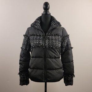 VENUS Black and White Puffer Jacket
